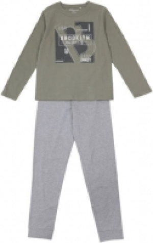 Karstadt  MANGUUN Pyjama, Print, Bündchen, Baumwolle, für Jungen