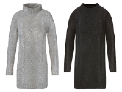 ESMARA® Damen Grobstrick Pulloverkleid, mit modischem Zopfmuster 5.99 €