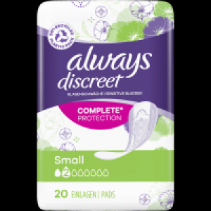 Always Discreet Inkontinenz-Einlagen Small