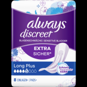 Always Discreet Inkontinenz-Einlagen+ Long Plus