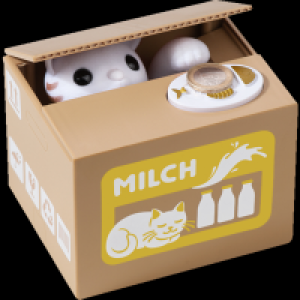 Rossmann Ideenwelt elektrische Spardose Katze