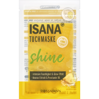 Rossmann Isana Tuchmaske Shine mit Ananas