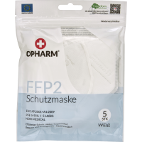 Rossmann Opharm FFP2 Schutzmaske weiß 5-lagig