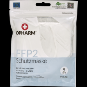 Rossmann Opharm FFP2 Schutzmaske weiß 5-lagig