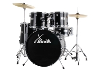 Lidl Xdrum XDrum Semi 22 Standard Schlagzeug Set Midnight Black inkl. Schule + DV