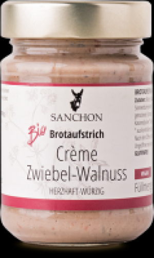 Sanchon Crème Brotaufstrich Zwiebel-Walnuss 2.47 €