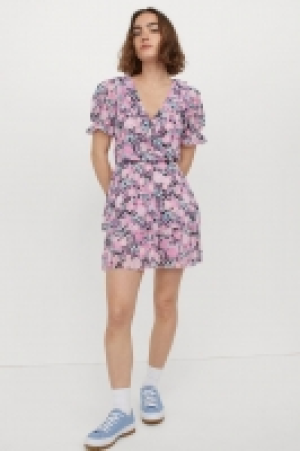 HM  Volantkleid mit Puffärmeln