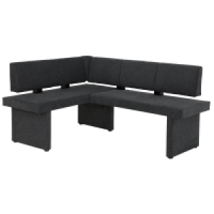 Eckbank - anthrazit - beidseitig montierbar - 168x128 cm