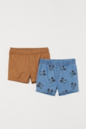 HM  2er-Pack bedruckte Shorts