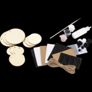 Ideenwelt Osterhasen-Bastelset, schwarz / weiß