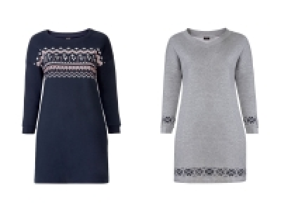 ESMARA® Damen Sweatkleid, mit Baumwolle