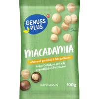 Rossmann Genuss Plus Macadamias, geröstet & gesalzen