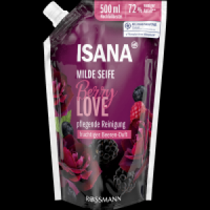 Isana Milde Seife Berry Love Nachfüllbeutel
