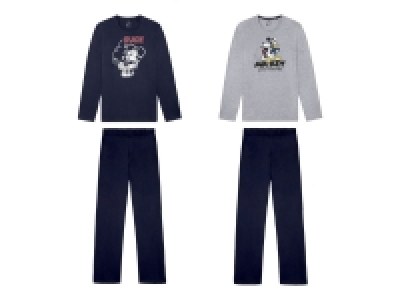 Herren Pyjama, aus weicher Single-Jersey-Qualität