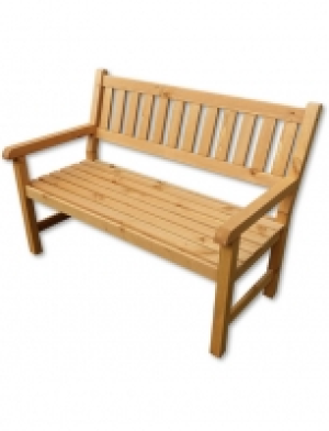 Gartenbank, 2-Sitzer, BxHxT: 125 x 87,5 x 69,5 cm, Kiefernholz