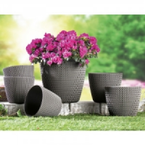 Norma Powertec Garden Strickoptik-Blumentöpfe