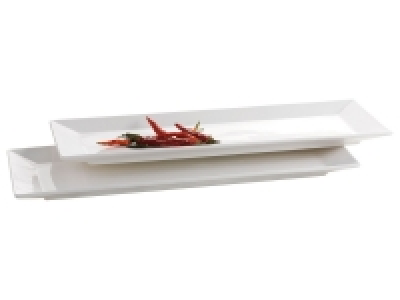 Lidl MÄser MÄSER Serie Trendy Line, Teller rechteckig 32 x 11 cm, im 2er-Set
