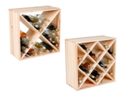 axentia Weinregal, Kiefer, naturfarben, 60 x 30 x 60 cm 41.04 €