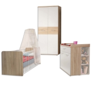 3-teiliges Babyzimmer-Set - Sonoma Eiche-weiß 399.00 €