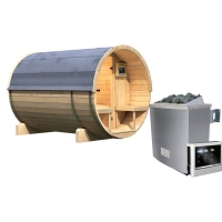 OBI  Woodfeeling Fasssauna 2 inkl. 9 kW Edelstahl-Ofen mit externer Steueru