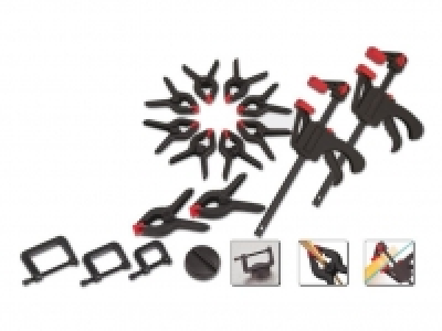 BRÜDER MANNESMANN Werkzeug-Set »M90317«, 16-teilig, enthält Zwingensat 16.07 €