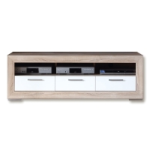 TV-Lowboard - Sonoma Eiche-weiß - 152 cm breit