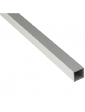 Vierkantrohr, 2000 x 20 x 20 x 1,5 mm, Silber, Aluminium