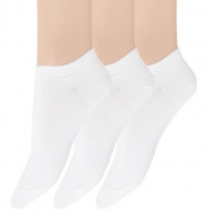 DESIRéE Sneakersocken, Baumwolle, 3er-Pack, Uni-Design , für Damen