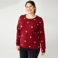 NKD  Damen-Pullover mit Punkte-Muster, große Größen