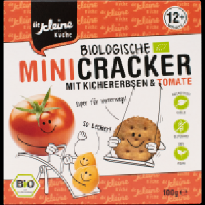 Die Kleine Küche Biologische Mini Cracker Kichererbsen & Tomate
