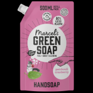 Rossmann Marcels Green Soap Handseife Patchuli & Cranberry Nachfüllbeutel