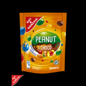 Edeka  Peanut & Choco dragierte Erdnüsse bunt oder braun