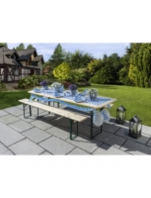 Festzeltgarnitur, 8 Sitzplätze, Fichtenholz/Stahl 125.10 €