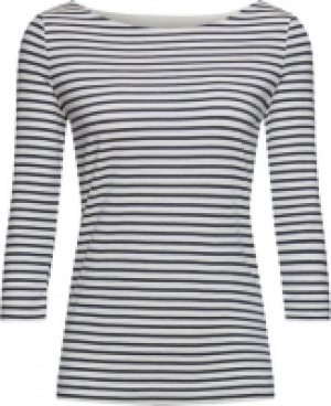 Karstadt  ESPRIT Shirt, 3/4 Arm, U-Boot-Ausschnitt, gestreift, für Damen