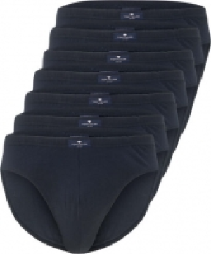 TOM TAILOR Slip, 7er-Pack, Logo-Patch, uni, für Herren