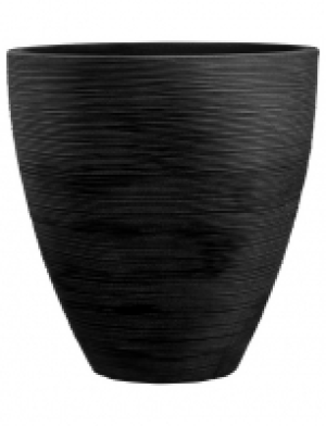 Blumentopf »Rillen«, ØxH: 40 x 42 cm, anthrazit