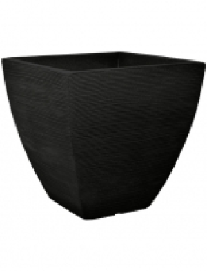 Blumentopf »Rillen«, Kunststoff/Polyethylen (PE), anthrazit, eckig 22.99 €