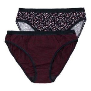 Damen-Minislip mit Kontrast-Einfassband, 2er-Pack 4.24 €