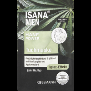 Rossmann Isana Men Tuchmaske Hanfpower