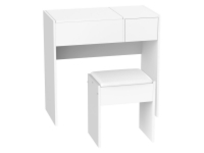 HOMCOM Schminktisch mit Klappspiegel und Hocker