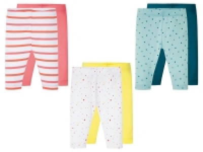 Lidl Lupilu® LUPILU® Baby Leggings Mädchen, 2 Stück, elastischem Bund