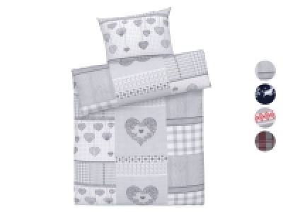 Livarno Home Fleece Bettwäsche, 135 x 200 cm
