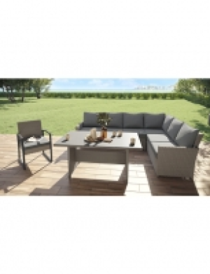 Eckloungeset »Rios Comfort«, 6 Sitzplätze, Aluminium/Polyrattan, inkl.