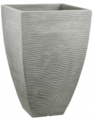 Blumentopf »Rillen«, Kunststoff/Polyethylen (PE), steingrau, eckig 34.99 €