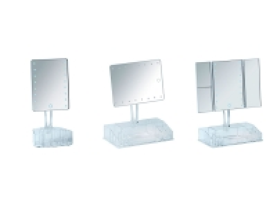 Wenko LED-Standspiegel mit Organizer