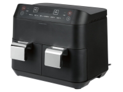 GOURMETmaxx Heißluft-Fritteuse Doppelkorb 2x 3,8l