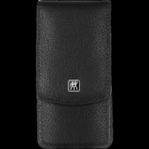 Rossmann Zwilling Druckknopf-Etui Rindleder, schwarz 3-tlg.