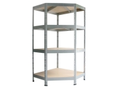 Lidl Ar Shelving AR SHELVING Eck-Rivet Steckregal mit 4 Böden, 180x90x62x45, Stecksyste