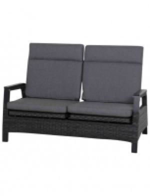 Lounge-Bank »Solea«, BxHxT: 151.5 x 97 x 151.5 cm, Gardino-Geflecht/Al
