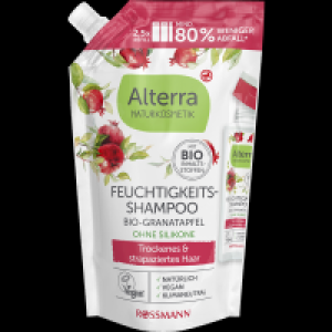 Rossmann Alterra Naturkosmetik Feuchtigkeits-Shampoo Bio-Granatapfel Nachfüllbeutel